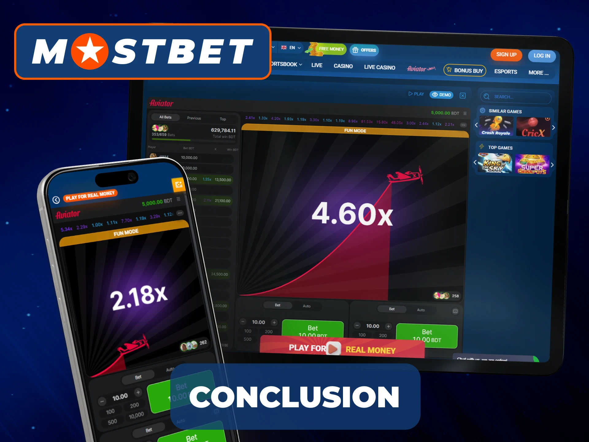 The conclusion about Mostbet Aviator Game.