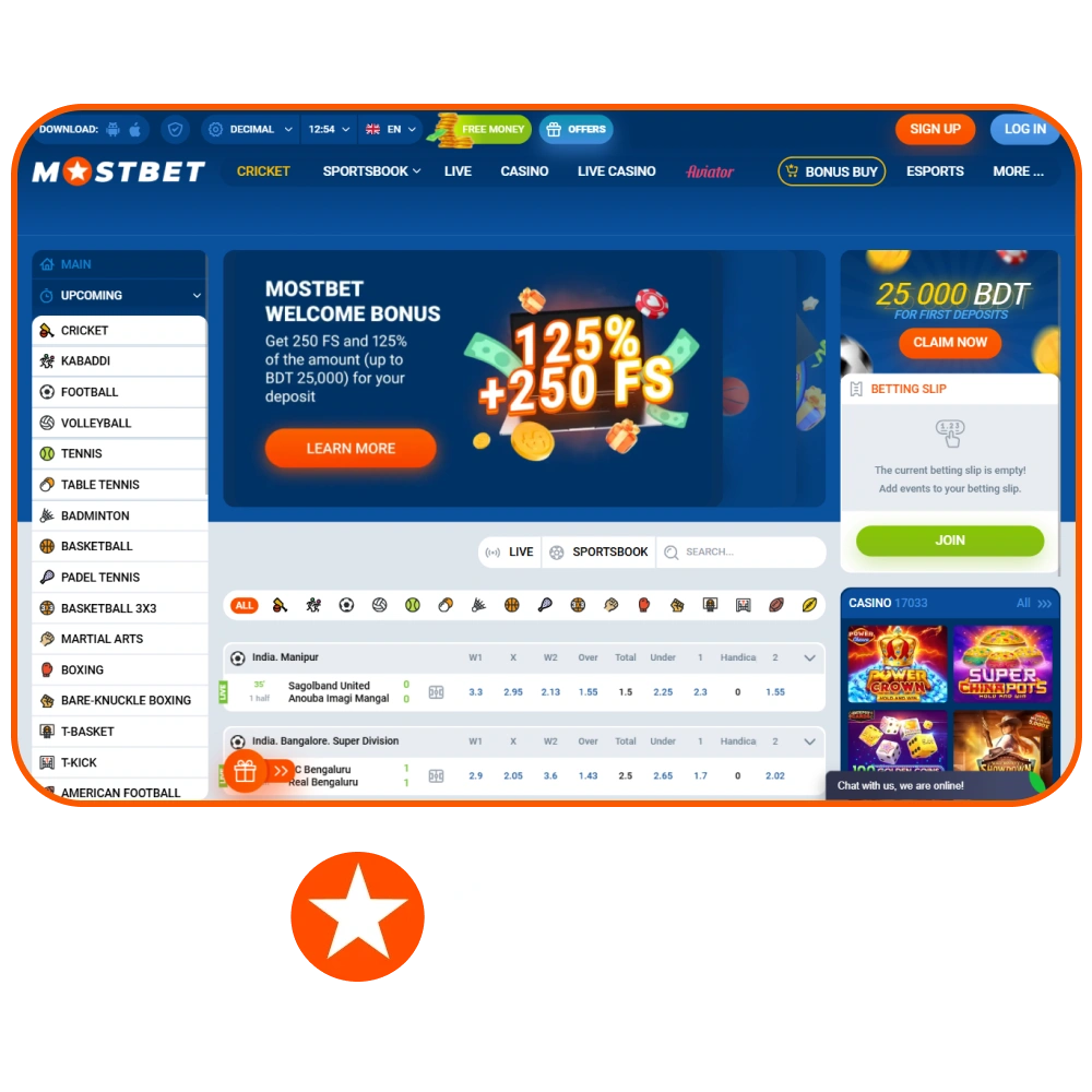 Play your favourite games and bet on sports fast and secure at Mostbet Bangladesh.